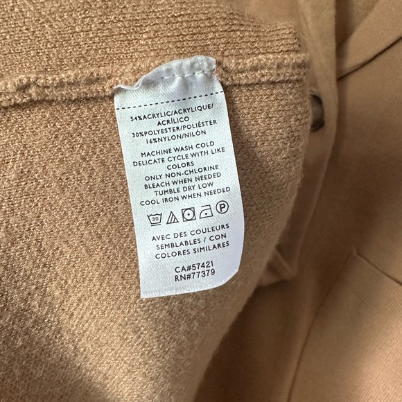 Ann Taylor Sweater Blazer Cardigan size small Dominican sand - Picture 5 of 5